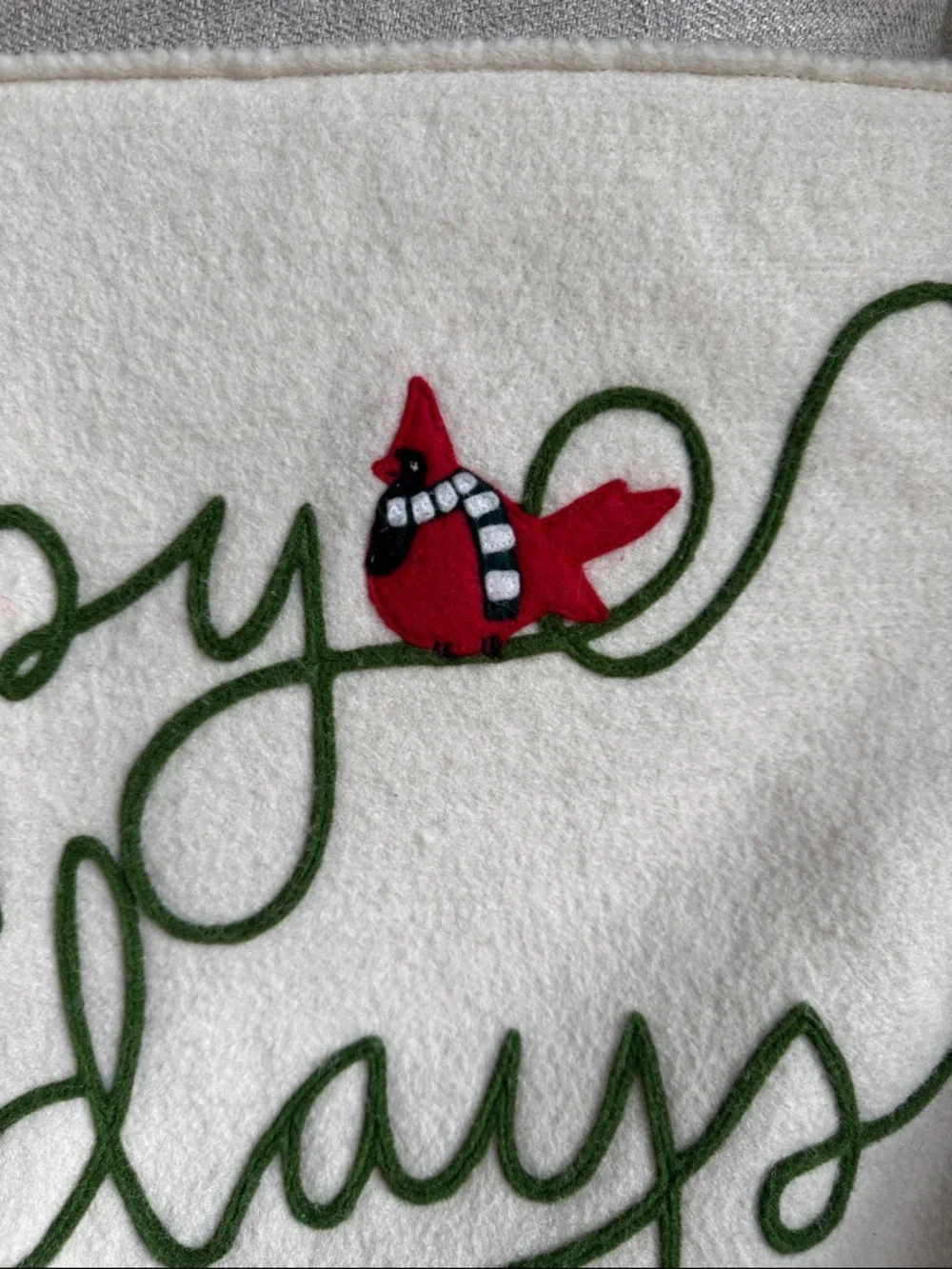 Hable Happy Holidays Pillow Cover, 14”x24”